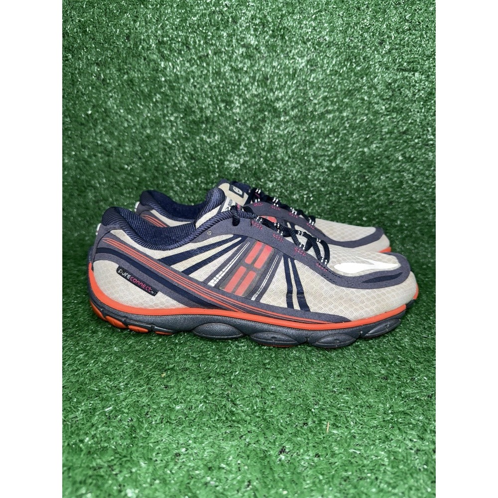 Brooks PureConnect 3 Women's Size 11 Grey Blue Red Running Shoes Race Sneakers